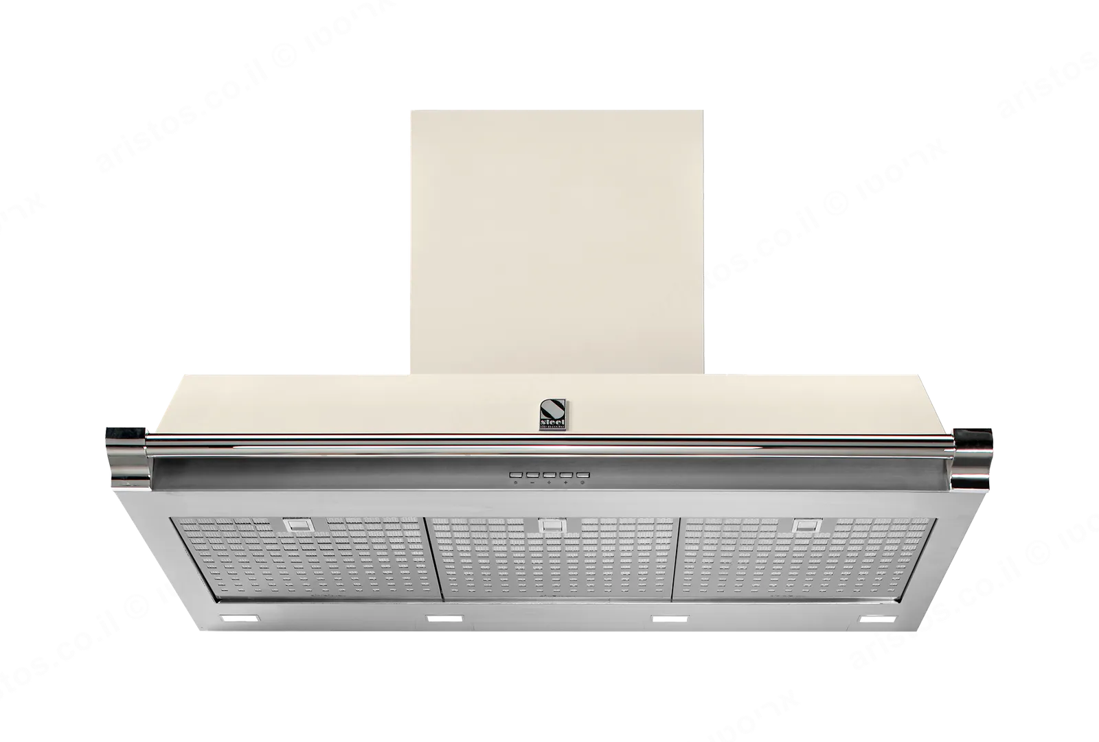 Steel קולט אדים 90 ס"מ סדרת Ascot תוצרת Steel דגם AKL90 גימור לבן — תמונה 2